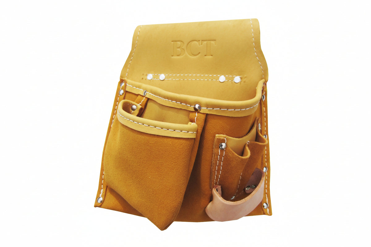 Top Grain 5-Pocket Tool Pouch- Right